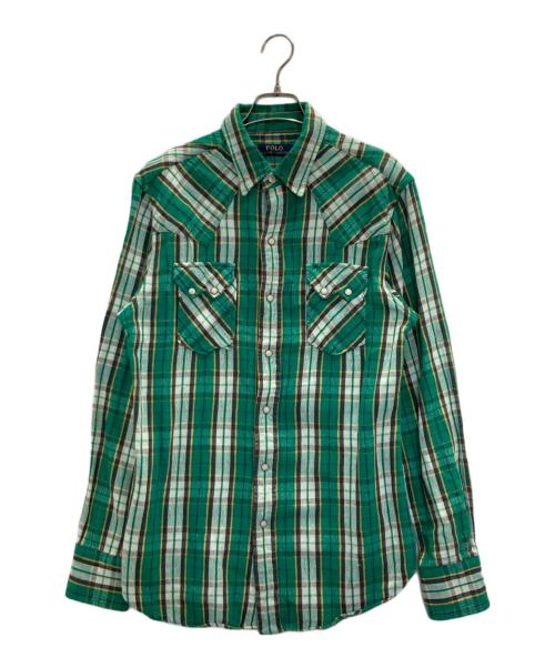 POLO RALPH LAUREN（ポロ・ラルフローレン）POLO RALPH LAUREN (ポロ・ラルフローレン) North-East Camp Guide Shirt グリーン サイズ:SIZE Mの古着・服飾アイテム