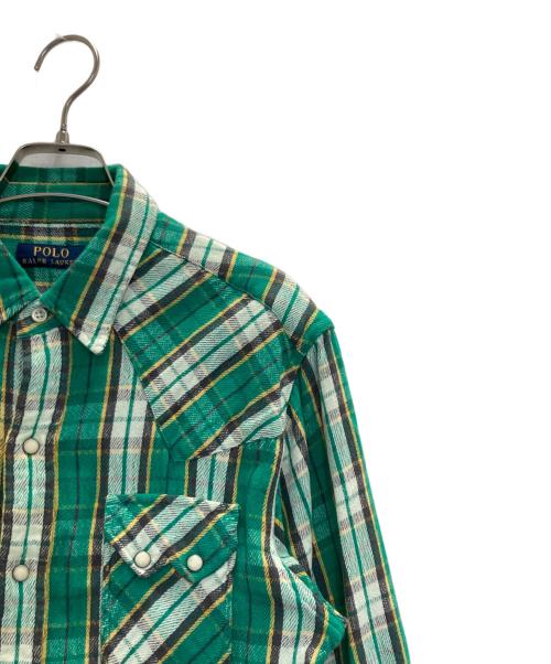 POLO RALPH LAUREN（ポロ・ラルフローレン）POLO RALPH LAUREN (ポロ・ラルフローレン) North-East Camp Guide Shirt グリーン サイズ:SIZE Mの古着・服飾アイテム
