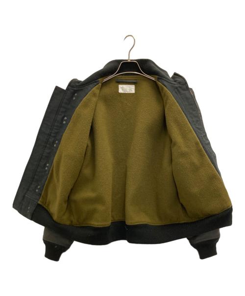 HOUSTON（ヒューストン）HOUSTON (ヒューストン) U.S.NAVY N-10フックデッキジャケット ブラック サイズ:38の古着・服飾アイテム