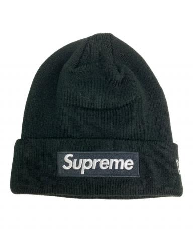アメリカSupreme正規店購入品！シュプリーム ロゴ　ビーニー　ブラック Supreme（シュプリーム） 25AW ×New Era Box Logo Beanie ニューエラ