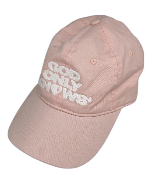 GODONLYKNOWS（ゴッド オンリー ノウズ）GODONLYKNOWS (ゴッド オンリー ノウズ) キャップ ピンクの古着・服飾アイテム