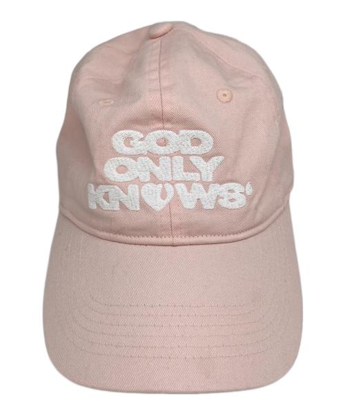 GODONLYKNOWS（ゴッド オンリー ノウズ）GODONLYKNOWS (ゴッド オンリー ノウズ) キャップ ピンクの古着・服飾アイテム