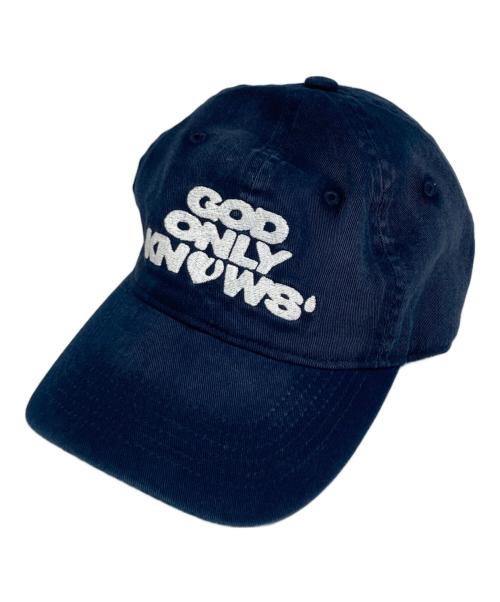 GODONLYSKNOWS（ゴッド オンリー ノウズ）GODONLYSKNOWS (ゴッド オンリー ノウズ) キャップ ネイビーの古着・服飾アイテム