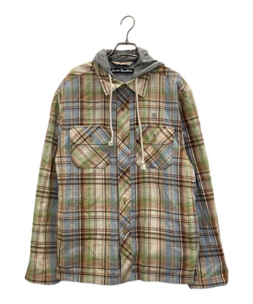 Acne studios（アクネ ストゥディオズ）ACNE STUDIOS (アクネ ストゥディオズ) フード付きシャツ ベージュ サイズ:SIZE Sの古着・服飾アイテム