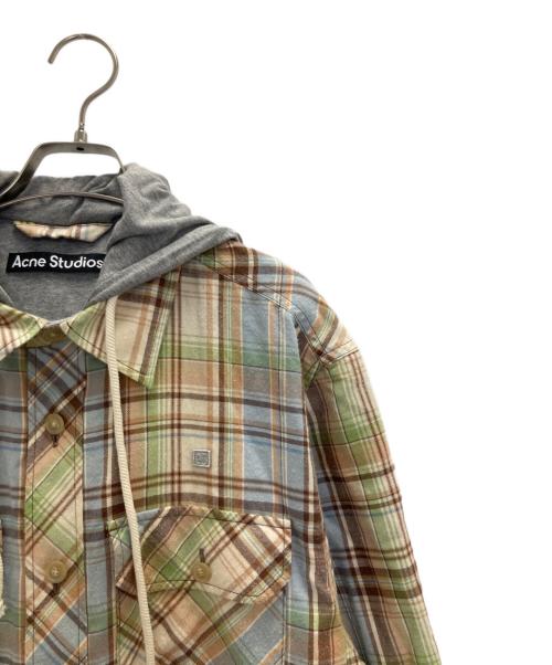 Acne studios（アクネ ストゥディオズ）ACNE STUDIOS (アクネ ストゥディオズ) フード付きシャツ ベージュ サイズ:SIZE Sの古着・服飾アイテム