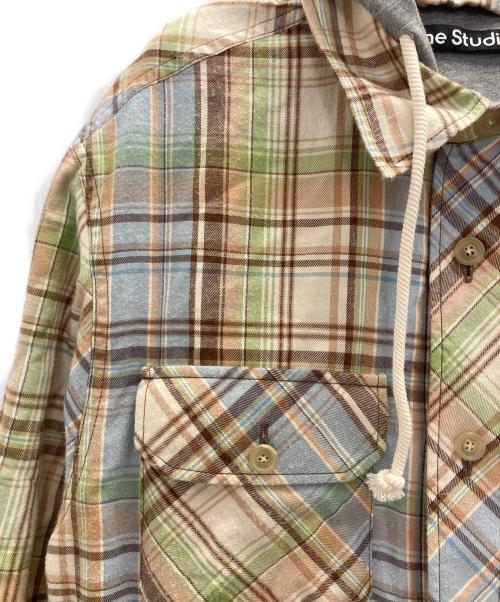 Acne studios（アクネ ストゥディオズ）ACNE STUDIOS (アクネ ストゥディオズ) フード付きシャツ ベージュ サイズ:SIZE Sの古着・服飾アイテム