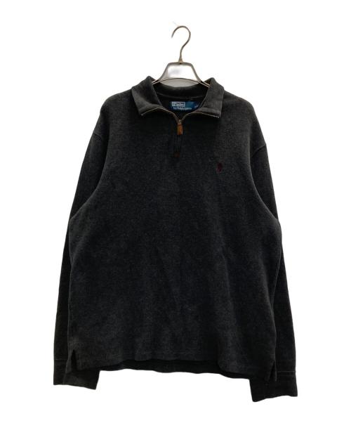 POLO RALPH LAUREN（ポロ・ラルフローレン）POLO RALPH LAUREN (ポロ・ラルフローレン) ハーフジップニット グレー サイズ:Mの古着・服飾アイテム