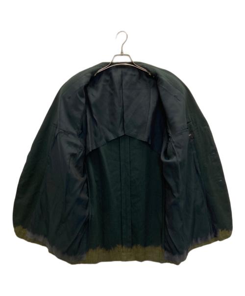 COMME des GARCONS HOMME PLUS（コムデギャルソンオムプリュス）COMME des GARCONS HOMME PLUS (コムデギャルソンオムプリュス) ブリーチテーラードジャケット グリーン サイズ:Mの古着・服飾アイテム