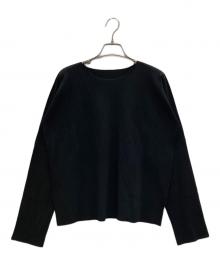 me ISSEY MIYAKE（ミーイッセイ ミヤケ）の古着「プリーツカットソー」｜ブラック