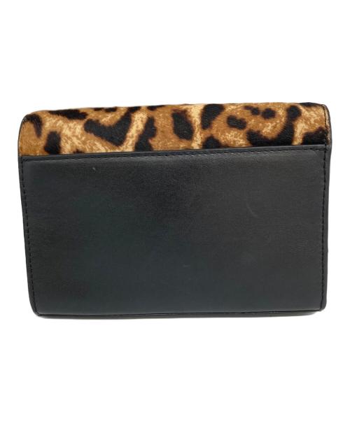 MICHAEL KORS（マイケル・コース）MICHAEL KORS (マイケル・コース) レオパードショルダーバッグ ブラック×ブラウンの古着・服飾アイテム