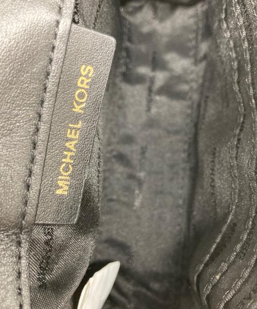 MICHAEL KORS（マイケル・コース）MICHAEL KORS (マイケル・コース) レオパードショルダーバッグ ブラック×ブラウンの古着・服飾アイテム
