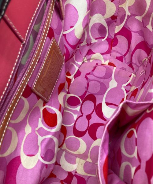 COACH（コーチ）COACH (コーチ) カゴバッグ ベージュ×ブラックの古着・服飾アイテム