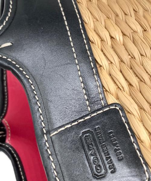 COACH（コーチ）COACH (コーチ) カゴバッグ ベージュ×ブラックの古着・服飾アイテム