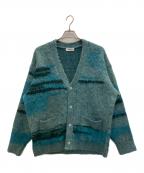 MONKEY TIMEモンキータイム）の古着「BRSHD MHR JACQUARD CARDIGAN」｜グリーン
