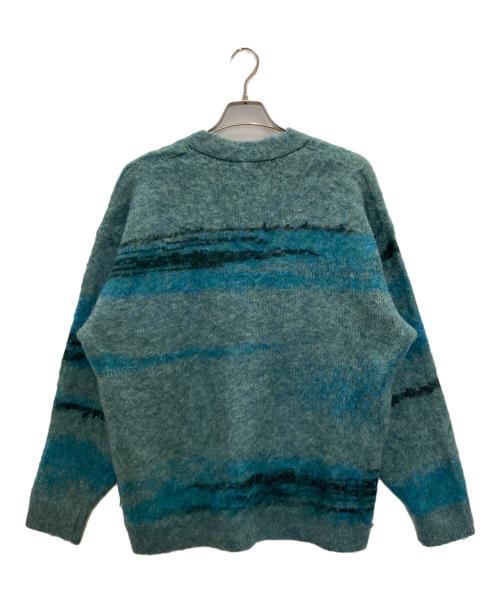 MONKEY TIME（モンキータイム）MONKEY TIME (モンキータイム) BRSHD MHR JACQUARD CARDIGAN グリーン サイズ:Lの古着・服飾アイテム