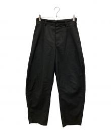 LOEFF（ロエフ）の古着「トロピカルウール ボンタン パンツ」｜ブラック