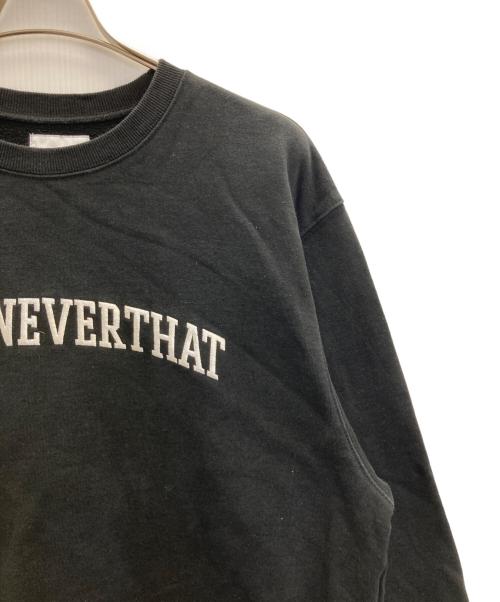 thisisneverthat（ディスイズネバーザット）thisisneverthat (ディスイズネバーザット) ロゴクルーネックスウェット ブラック サイズ:XLの古着・服飾アイテム