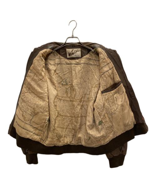 WINLIT（ウィンリット）Winlit (ウィンリット) レザージャケット ブラウン サイズ:表記無しの古着・服飾アイテム