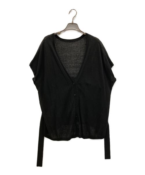 Curensology（カレンソロジー）Curensology (カレンソロジー) ノースリーブニットカーデ ブラック サイズ:FREEの古着・服飾アイテム