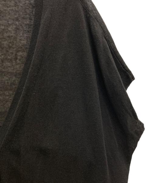 Curensology（カレンソロジー）Curensology (カレンソロジー) ノースリーブニットカーデ ブラック サイズ:FREEの古着・服飾アイテム