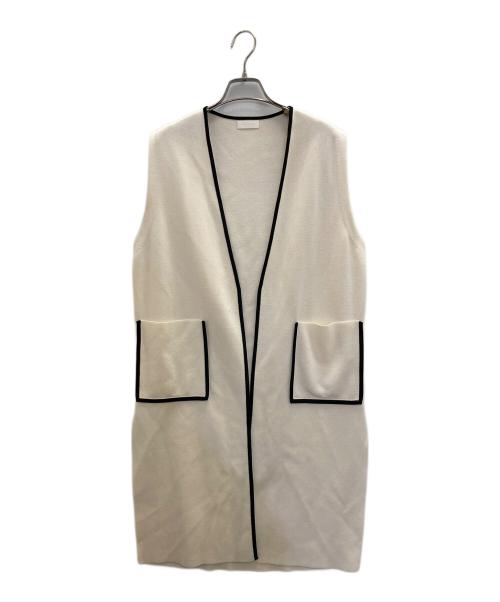 BALLSEY（ボールジィ）BALLSEY (ボールジィ) ミラノリブ ロングジレ アイボリー サイズ:Sの古着・服飾アイテム