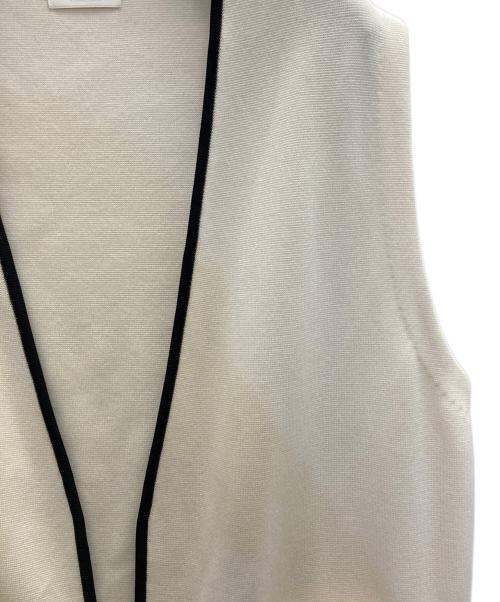 BALLSEY（ボールジィ）BALLSEY (ボールジィ) ミラノリブ ロングジレ アイボリー サイズ:Sの古着・服飾アイテム