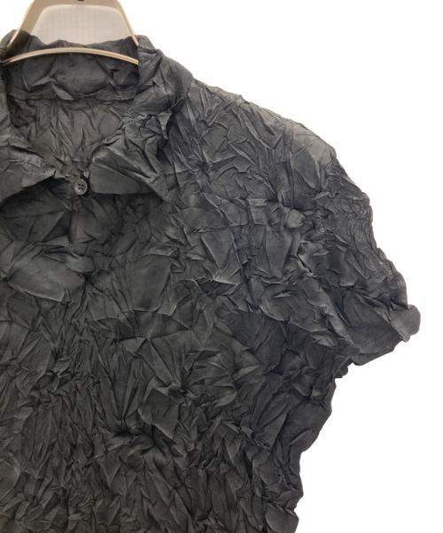 ISSEY MIYAKE PLEATS (T.)（イッセイミヤケ プリーツ）ISSEY MIYAKE PLEATS (T.) (イッセイミヤケ プリーツ) PLEATS Tee ブラック サイズ:Mの古着・服飾アイテム