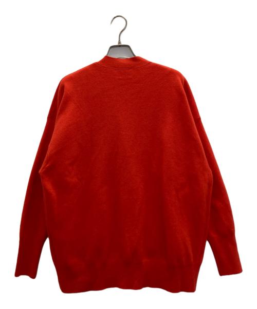 Spick and Span（スピック＆スパン）Spick and Span (スピック＆スパン) ダブルジャガードビッグカーディガン レッド サイズ:FREEの古着・服飾アイテム