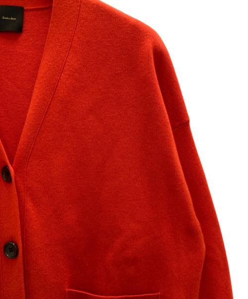 Spick and Span（スピック＆スパン）Spick and Span (スピック＆スパン) ダブルジャガードビッグカーディガン レッド サイズ:FREEの古着・服飾アイテム