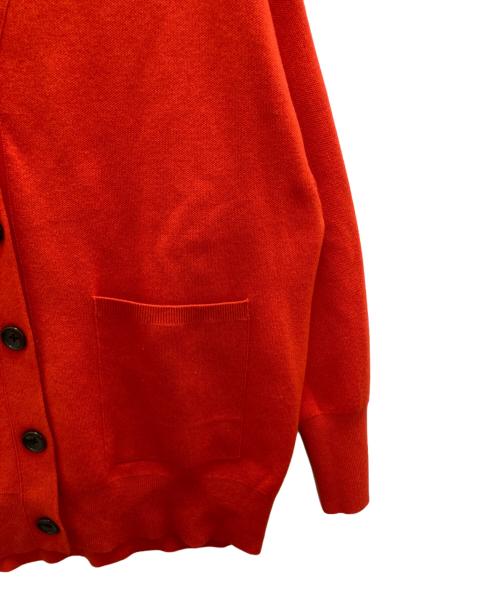 Spick and Span（スピック＆スパン）Spick and Span (スピック＆スパン) ダブルジャガードビッグカーディガン レッド サイズ:FREEの古着・服飾アイテム