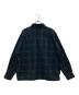 BEAMS (ビームス) ワイドフィット チェック プルオーバーシャツ ネイビー×グリーン サイズ:S：5000円
