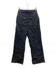 URBAN RESEARCH（アーバンリサーチ）の古着「NYLON STRAIGHT PANTS」｜ブラック