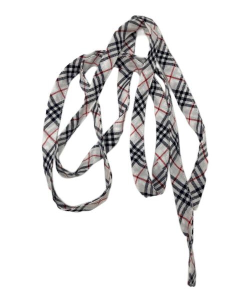BURBERRY BLUE LABEL（バーバリー ブルー レーベル）BURBERRY BLUE LABEL (バーバリー ブルー レーベル) ノバチェックフリルシャツ ベージュ サイズ:Mの古着・服飾アイテム