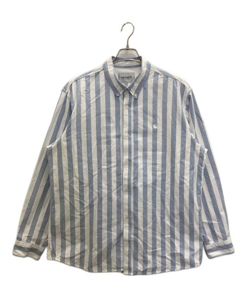 Carhartt WIP（カーハート ワーク イン プログレス）CARHARTT WIP (カーハート ワーク イン プログレス) ボタンダウンシャツ ブルー サイズ:Ｌの古着・服飾アイテム