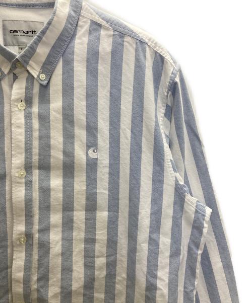 Carhartt WIP（カーハート ワーク イン プログレス）CARHARTT WIP (カーハート ワーク イン プログレス) ボタンダウンシャツ ブルー サイズ:Ｌの古着・服飾アイテム