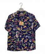Sun Surfサンサーフ）の古着「アロハシャツ」｜ネイビー