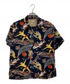 Sun Surfサンサーフ）の古着「アロハシャツ」｜ネイビー
