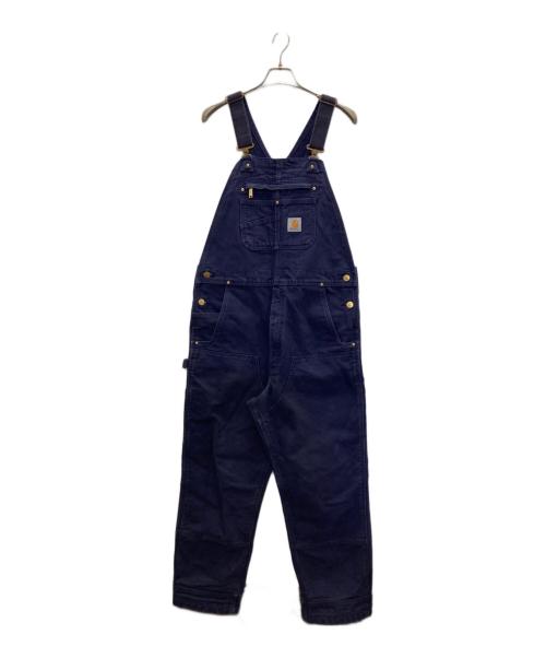 CarHartt（カーハート）CarHartt (カーハート) ダック地ダブルニーオーバーオール ネイビー サイズ:36×32の古着・服飾アイテム