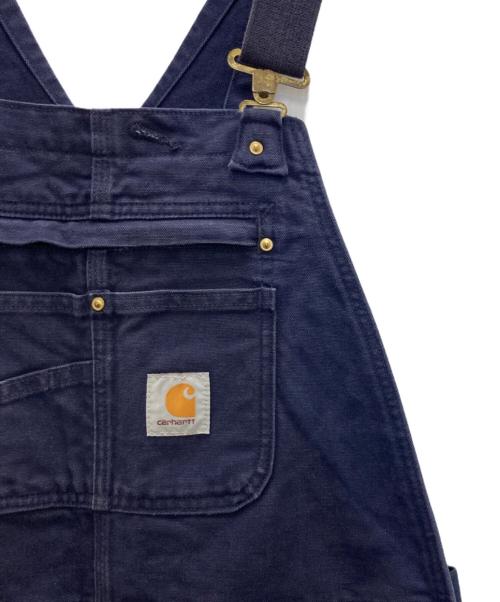CarHartt（カーハート）CarHartt (カーハート) ダック地ダブルニーオーバーオール ネイビー サイズ:36×32の古着・服飾アイテム
