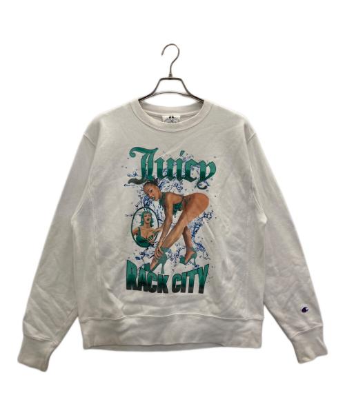 FOR THE HOMIES（フォー ザ ホーミーズ）FOR THE HOMIES (フォー ザ ホーミーズ) Champion (チャンピオン) リバースウィーブスウェット ホワイト サイズ:Mの古着・服飾アイテム