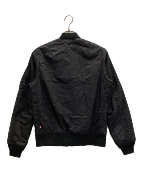 ALPHA（アルファ）ALPHA (アルファ) MA-1ジャケット ブラック サイズ:Sの古着・服飾アイテム