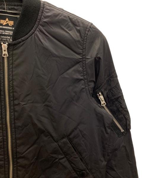 ALPHA（アルファ）ALPHA (アルファ) MA-1ジャケット ブラック サイズ:Sの古着・服飾アイテム