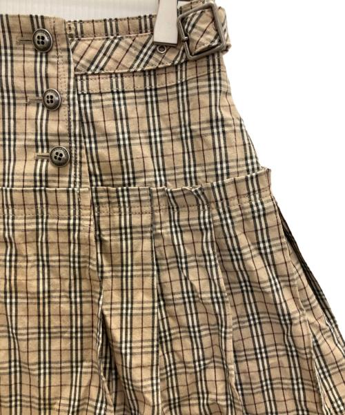 BURBERRY LONDON（バーバリーロンドン）BURBERRY LONDON (バーバリーロンドン) ノバチェックラップスカート ベージュ サイズ:Sの古着・服飾アイテム