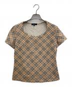 BURBERRY LONDONバーバリーロンドン）の古着「ノバチェックカットソー」｜ベージュ