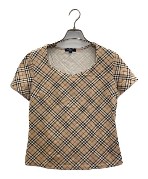 BURBERRY LONDON（バーバリーロンドン）BURBERRY LONDON (バーバリーロンドン) ノバチェックカットソー ベージュ サイズ:Mの古着・服飾アイテム