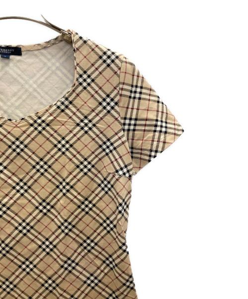 BURBERRY LONDON（バーバリーロンドン）BURBERRY LONDON (バーバリーロンドン) ノバチェックカットソー ベージュ サイズ:Mの古着・服飾アイテム