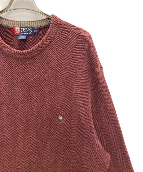 CHAPS RALPH LAUREN（チャップス ラルフローレン）CHAPS RALPH LAUREN (チャップス ラルフローレン) オーバーサイズニット ブラウン サイズ:XLの古着・服飾アイテム