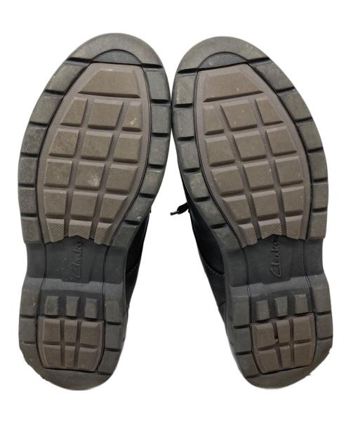 CLARKS（クラークス）CLARKS (クラークス) レザースニーカー ブラック サイズ:26.5㎝の古着・服飾アイテム