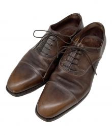Santoni（サントーニ）の古着「ストレートチップシューズ」｜ブラウン