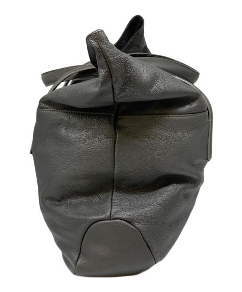 MANIUNO（マニウノ）MANIUNO (マニウノ) レザートートバッグ グレーの古着・服飾アイテム